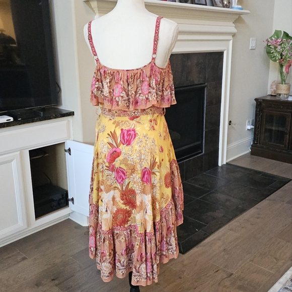 Spell & The Gypsy Collective Siren Song Strappy Marigold Floral Dress S  read - Picture 9 of 16